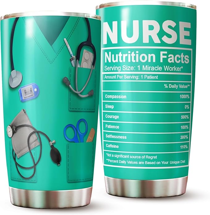 Nurse Tumbler - Gifts for Nurse on Christmas - Nurse Week Gifts - Gifts For Nurse Women - Nurse Cup - Nurse Graduation Gift Idea - Nursing Gifts For Nurses - Gifts for Nursing Students - Tumbler 20 Oz