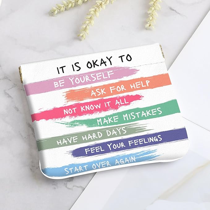 2Pcs PU Leather Small Squeeze Coin Purse Pouch Mini coin Bag Unique And Cute Wallet Cosmetic Bags Change Bag For Women Girls Men （Color font