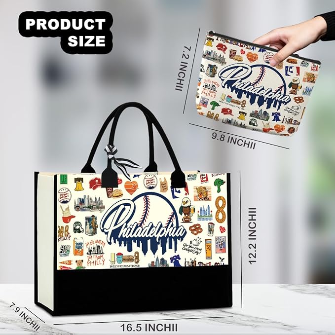 Tokyo Capetown Dubai Rome Amsterdam Vancouver Sydney London Bali Philadelphia Gifts for Women Canvas Tote Bag