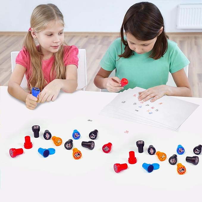 Cinrobiye 24 Pcs Ninja Party Favor Stampers,Ninja Party Supplies,Samurai Birthday Party Favors Gifts, Classroom Rewards Carnival Prizes, Goodie Bag Pinata Fillers