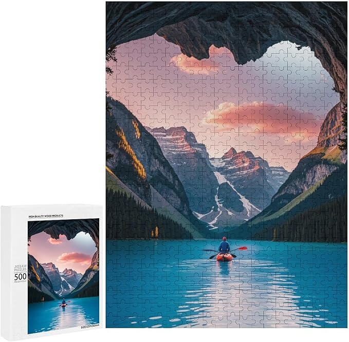 Wooden Puzzle - Follow Your Heart Jigsaw Puzzles，Wooden Puzzles for Adults 500 Pieces Unique Gifts for Wall Art，Challenge Puzzles，Educational Games，Family Puzzles