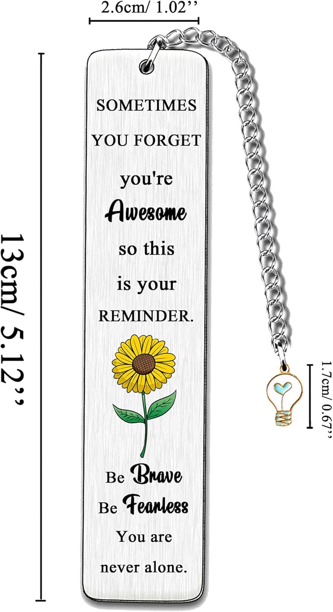 Inspirational Bookmarks Women Men Son Grandson Bookmark Appreciate Brother Sister Birthday Gifts Graduation Back to School Gifts Encouragement Best Friend Retirement Christmas Keepsakes (Sometimes)