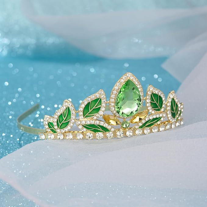 SWEETV Princess Tiara for Little Girls,Tiara Crown Headband Birthday Party Prom Costume Accessories Gift Toddler Kids Baby