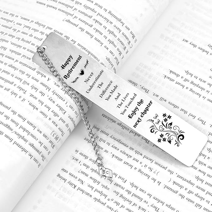 Quimoy Retirement Gifts for Women, Retirement Gifts Bookmark for Coworker Employee Boss Leader Reader Friends Retired Teacher, Going Away Gifts for Colleagues, Appreciation Gifts for Coworkers