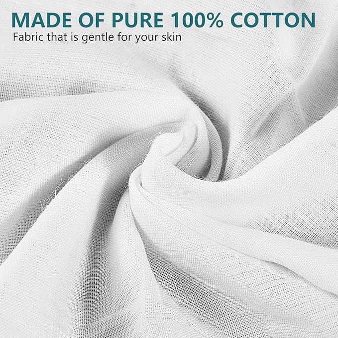SenseYo Men's Handkerchiefs, 100 Soft Cotton White Handkerchiefs for Men