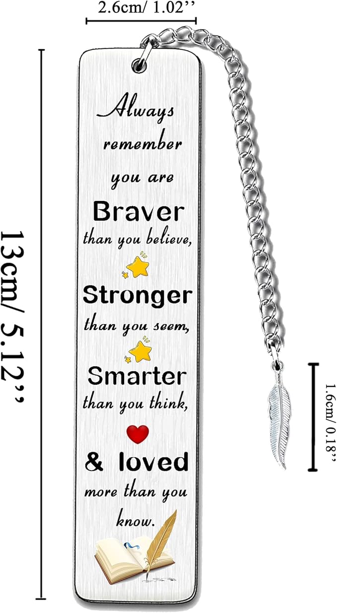 Inspirational Bookmarks Graduation Bookmark Encouragement Brother Sister Birthday Gifts Cousin Best Friend Niece Nephew Back to School Keepsakes Colleague Retirement Christmas (Always Remember)