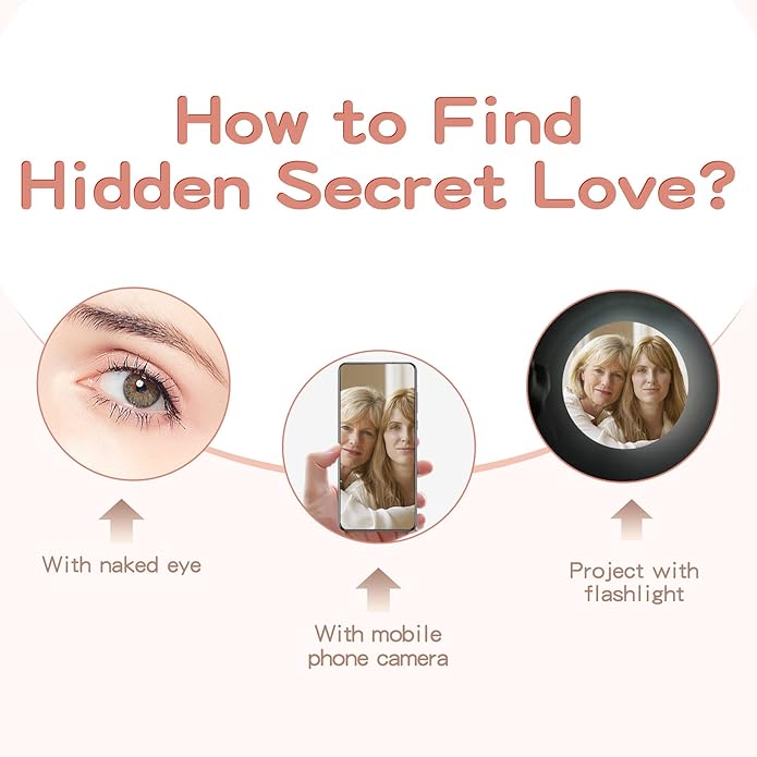 SUPHELPU Personalized Mother's Day Gifts for Mom From Daughter - Custom Photo Necklace With Picture Inside - Projection Necklace for Mom - Memorial Gift