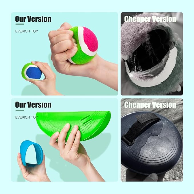 EVERICH TOY Upgraded Toss and Catch Ball Game Set, Outdoor Games for Kids Toys, Stocking Stuffers for Family Games, Beach Pool Yard Christmas Toys Birthday Gifts for Boys Girls 3 4 5 6 7 8-12 Year Old