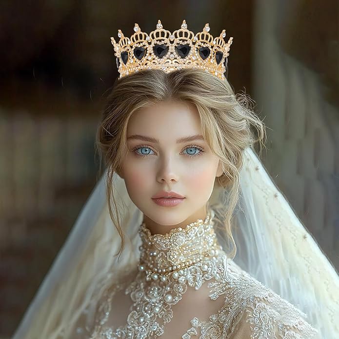 Queen Crown Rhinestone Wedding Crowns and Tiaras for Women Costume Party Hair Accessories Princess Birthday Crown Crystal Bridal Crowns