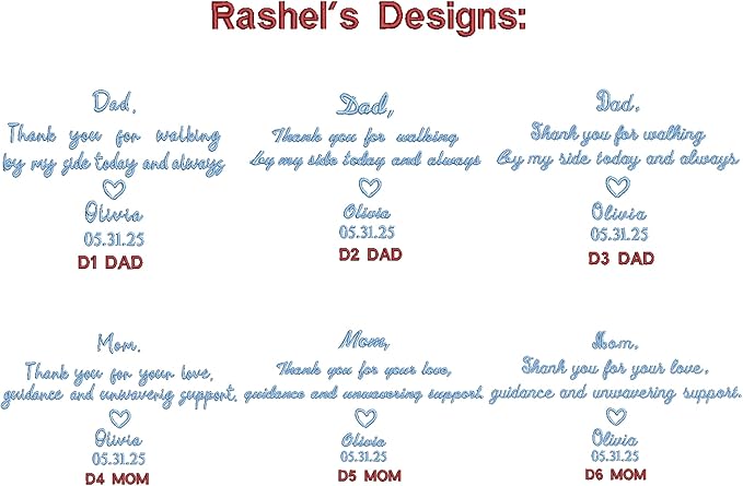 Father of the Bride Gift from Daughter Custom Handkerchief - Personalized Embroidered Hanky For the Wedding Day, Something Blue For Brides, Bridesmaids, Dads and Moms & Wedding Keepsake