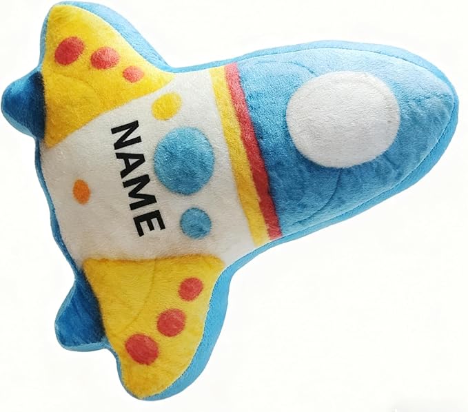 Custom Name Rocket Shaped Pillow Personalized Space Rocket Decorative Pillow with Kids Name Perfect Birthday Pillow for Boys Girls
