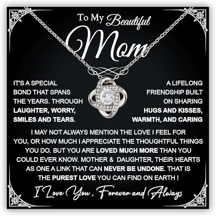 To My Mom Necklace, To My Badass Mom Necklace, To My Loving Mom Necklace From Son, Mother Daughter Necklace Gifts for Mom, Mothers Day Necklace Gift For Mom, Best Necklace Gifts For Mom