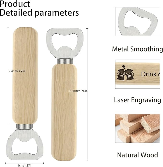 1-100 Custom Wood Bottle Opener,Laser EnPersonalized Laser Engraved Logo/Text,birthday souvenirs for guests,Souvenirs for Guests,Personalized Wedding Gifts,Destapadores de Cerveza,Wedding Guest Gifts