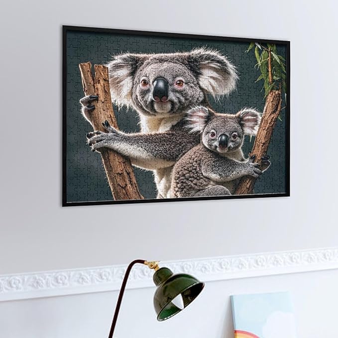 Koala with Baby - 500 Piece Jigsaw Puzzles for Adults，Stress Relieving Game Props Positive Thinking Puzzles Party Entertainment Puzzles for Adults and Teens Toy