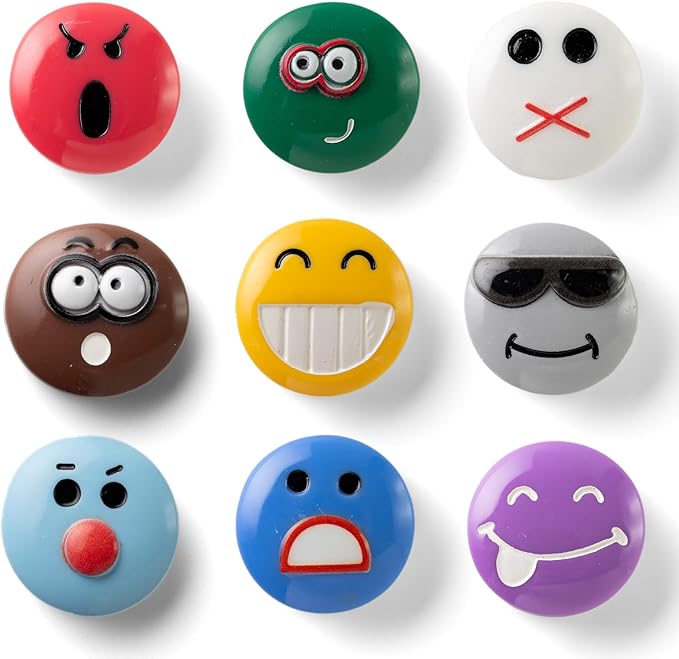 Cute Funny Smiley Face Fridge Magnets for Boys, Strong Fun Refrigerator Magnets for Girls, Decorative Magnets for Classroom, Whiteboard, Office, and Kitchen