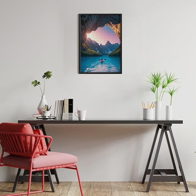 Wooden Puzzle - Follow Your Heart Jigsaw Puzzles，Wooden Puzzles for Adults 300 Pieces Unique Gifts for Wall Art，Challenge Puzzles，Educational Games，Family Puzzles