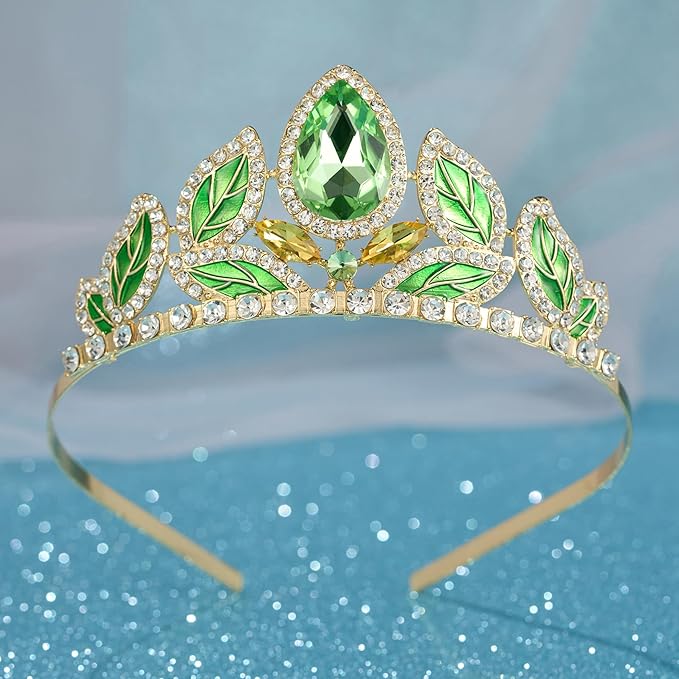 SWEETV Princess Tiara for Little Girls,Tiara Crown Headband Birthday Party Prom Costume Accessories Gift Toddler Kids Baby