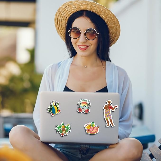 Konohan 30 Pcs Hawaii Souvenirs Gifts Hawaii Magnet for Refrigerator City Magnetic Refrigerator Stickers for Home Decoration