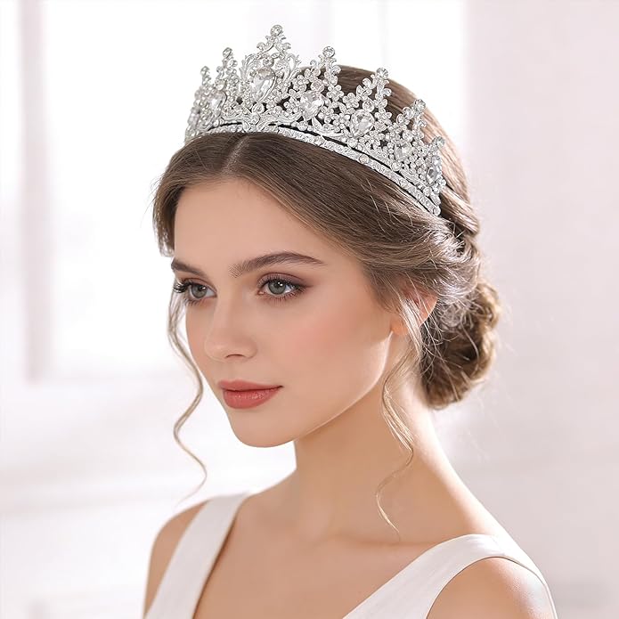 Tiaras Crown for Women, Queen Crown, Bridal for Tiaras Headband Wedding, Birthday Party Prom Princess Crystal Crowns Hair Accessories