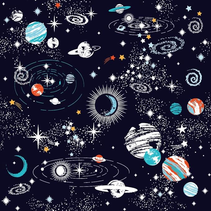 Galaxy Space Comforter Set Full Size for Kids Teens Universe Adventure Stars Bedding Bedroom Decor