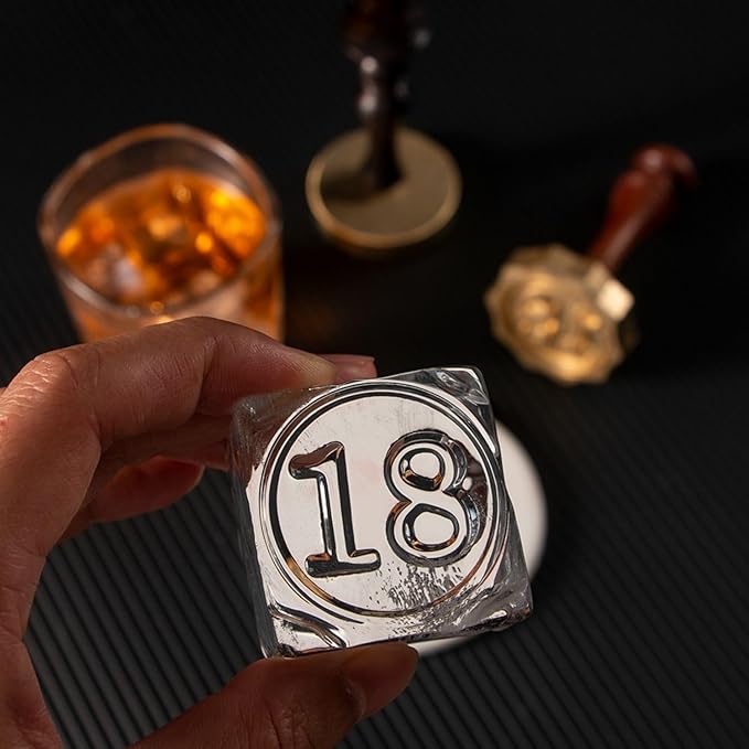 Custom Ice Cube Stamp - Personalized Ice Stamp Design Your Own Ice Cube with Handle for Unique Ice Branding - Ideal for Parties, Events, and Everyday Drinks
