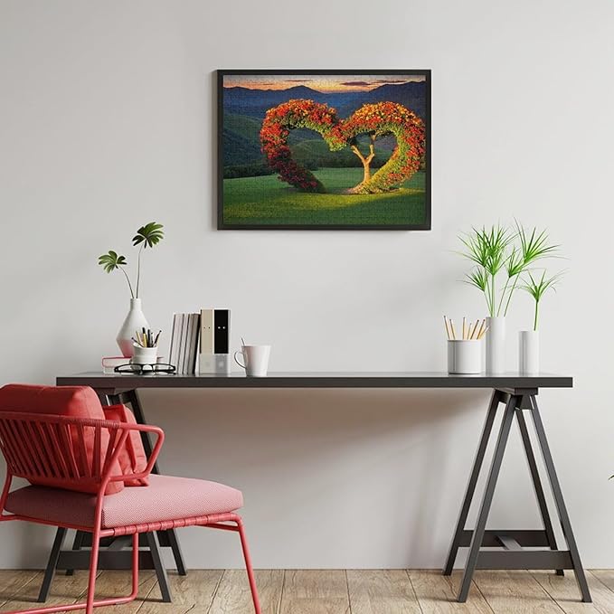 Wooden Puzzle - Tree of Love Wooden Puzzles for Adults 500 Pieces Challenge Puzzles，Educational Games，Family Puzzles，Unique Gifts for Wall Art ，Funny Puzzles