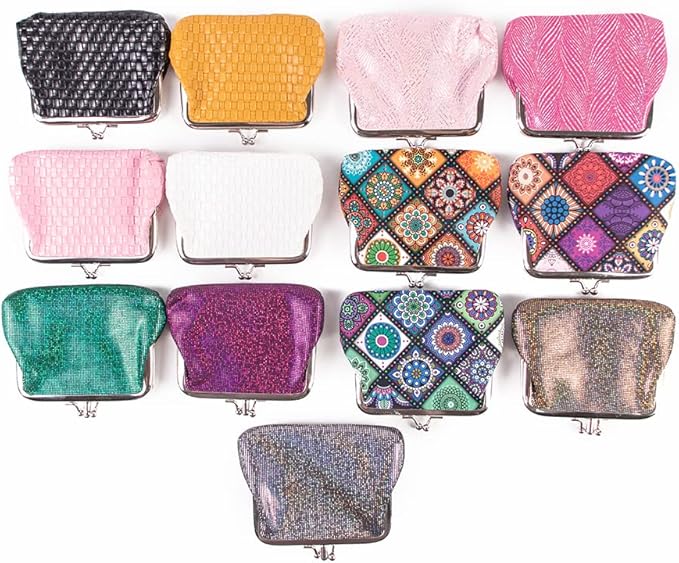 CONCISE Coin Purse Vintage Bag Lock Wallet Buckle Kiss Lock change purse leather coin purse change holder wallet coin