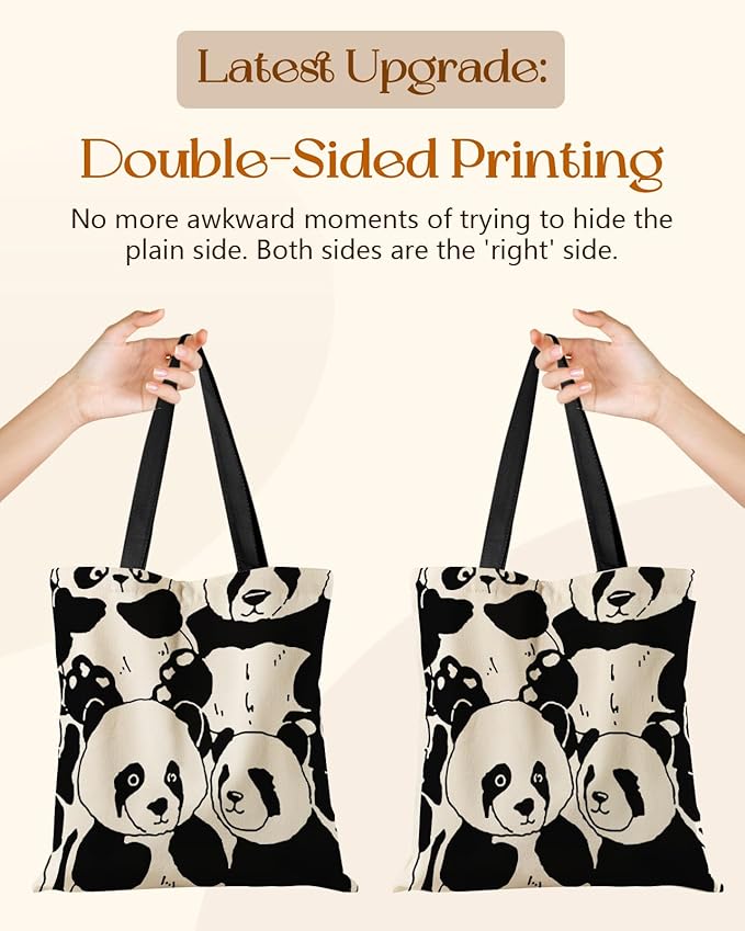 Miss Adola Aesthetic Tote Bag for Girls - with Magnetic Buckle and Zipper Inner Pocket for Women Lady Canvas Cotton Tote Bag
