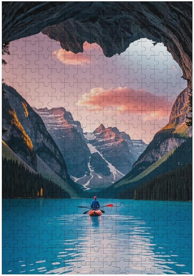 Wooden Puzzle - Follow Your Heart Jigsaw Puzzles，Wooden Puzzles for Adults 300 Pieces Unique Gifts for Wall Art，Challenge Puzzles，Educational Games，Family Puzzles