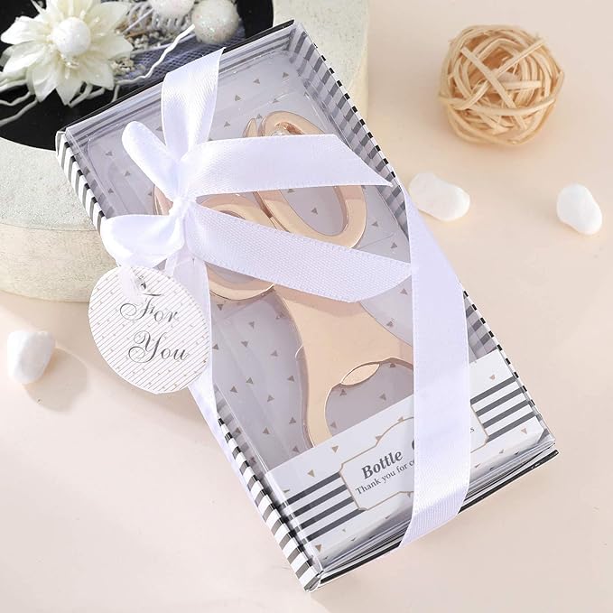 24 Pack Creative Bottle Openers for 60th Birthday Party Favors 60th Wedding Party 60th Birthday Party Souvenirs Decorations for Guests (60th)