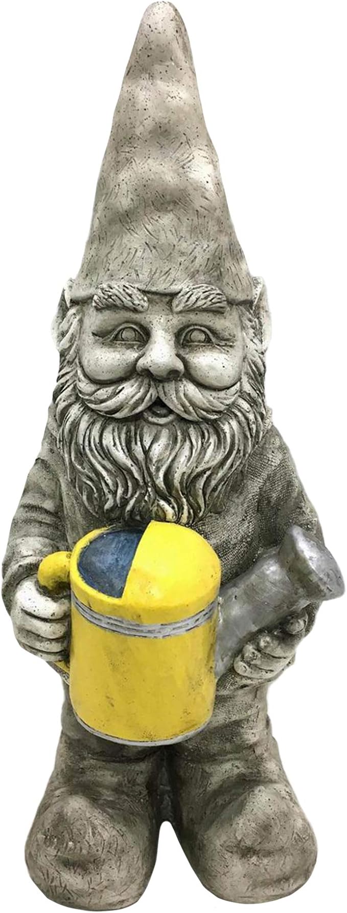 Design House 395830 Indoor/Outdoor Gnome with Watering Can Figurine Statue for Garden Patio Home & Office Décor Housewarming Gifting Birthdays, 18.5" x 6.9" x 7.4, Multicolor