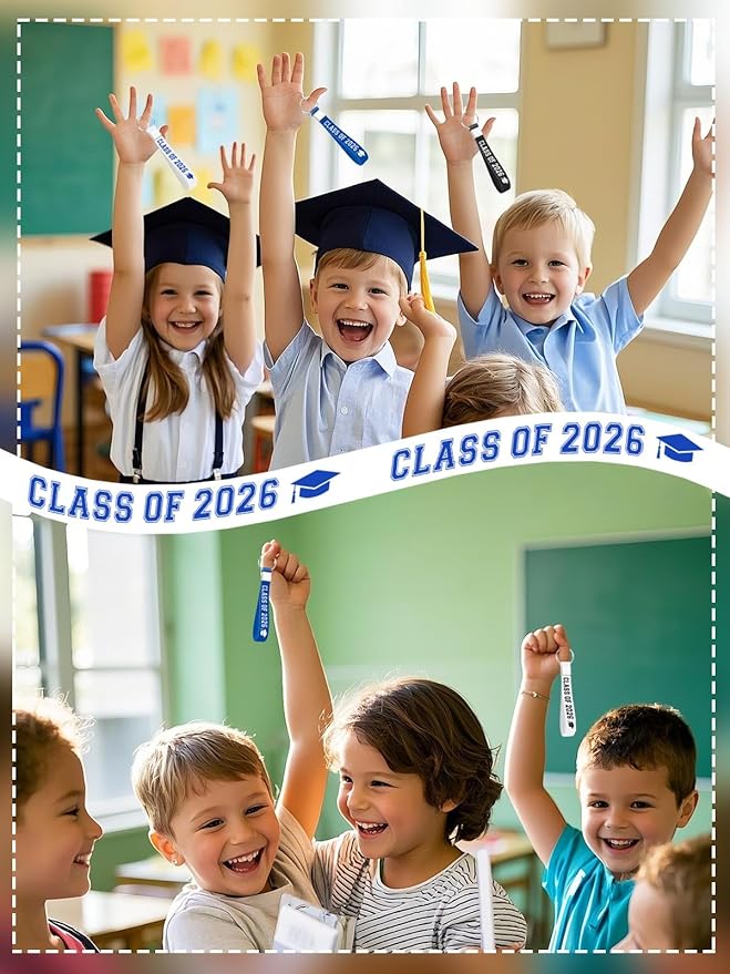 36Pcs Class of 2025 Graduation Party Favors Silicone Keychains Gift Inspirational Silicone Keychains for Class Of 2025 University Senior Graduation Party