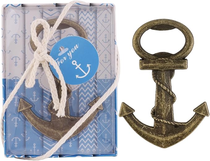 Anchor Bottle Opener Set - Nautical Theme Wedding Favors & Party Favor Souvenirs (30, Anchor)