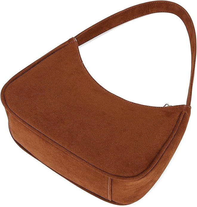 Shoulder Bags for Women, Cute Hobo Tote Handbag Mini Clutch Purse with Zipper Closure