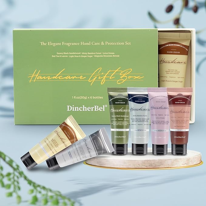 DincherBel 24 Pack Hand Cream Set - Travel Size Moisturizing Scented Hand Lotion for Dry Skin, Ideal Holiday Gift for Women