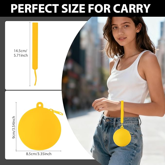 Coin Purse for Women – Silicone Small Coin Pouch with Kiss Lock for Coins, Keys, Lipstick, and Earphones – Mini Cute Change Purse for Daily Life, Cars, Travel, Party (Wristlet/Yellow)