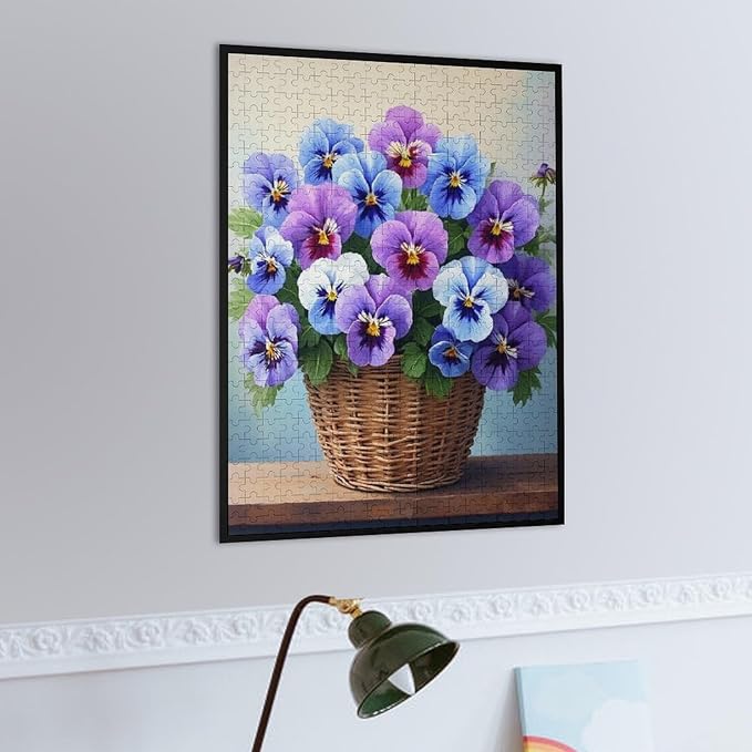 Adult Wooden Puzzle 500 Pieces - Flowers Fantasy Theme Jigsaw Puzzles， Exquisite Art Design，for Puzzles Challengers and Enthusiasts，Puzzle Games for Children and Adults
