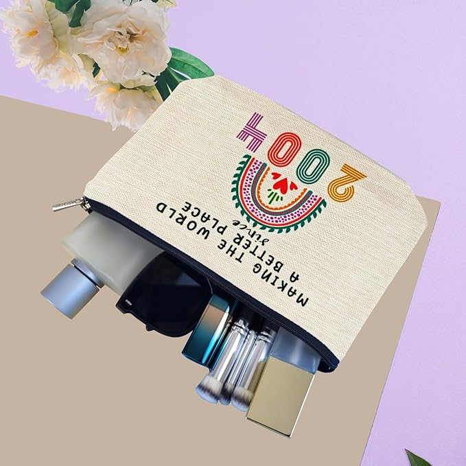 Happy 21st Birthday Gifts Ideas for Her Makeup Bags, Women, Teenage Girls Trendy Stuff, Girls, Friends, Daughter, Christmas, 2004 Funny Cosmetic Travel Pouch 21 Year Old Birthday Decorations from Mom