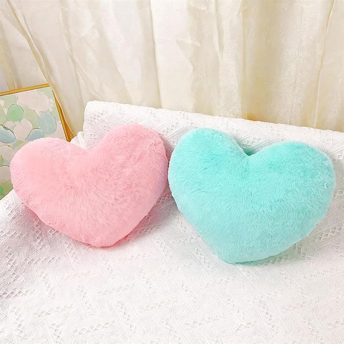 Fuxiqar 2 Pack Heart Throw Pillows