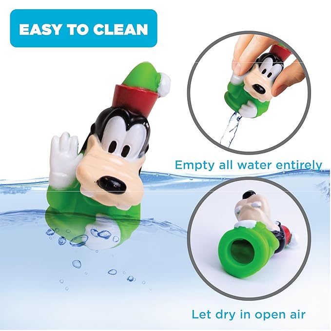 Disney Mickey and Friends 10 Piece Holiday Finger Puppet Set - Educational Play, Party Favors, Bath and Pool Toys, Snow Fun, Playtime Activities