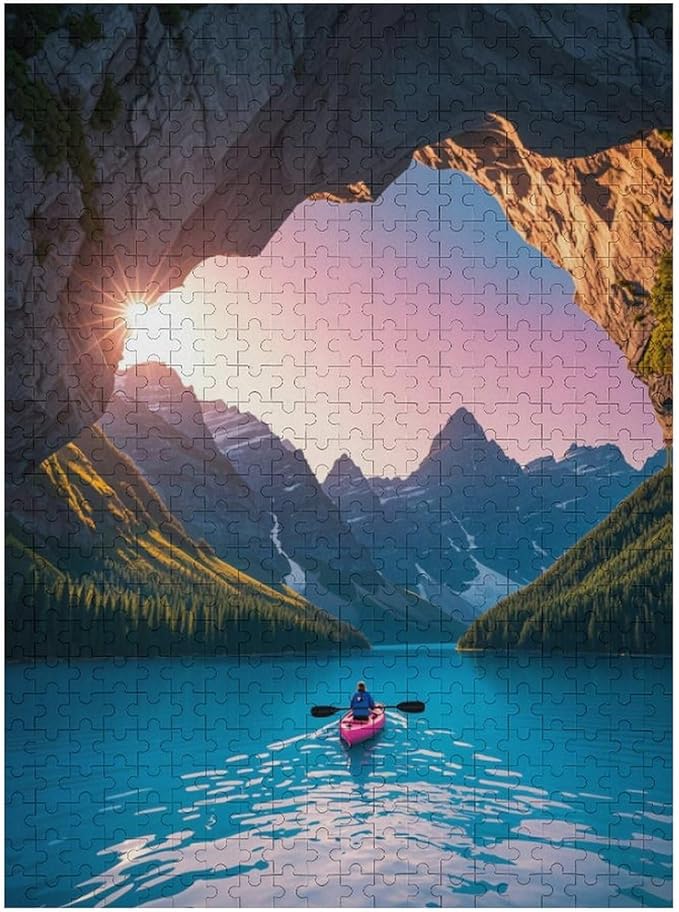 Wooden Puzzle - Follow Your Heart Jigsaw Puzzles，Wooden Puzzles for Adults 500 Pieces Unique Gifts for Wall Art，Challenge Puzzles，Educational Games，Family Puzzles