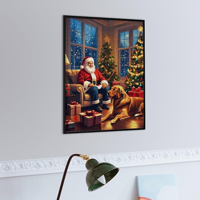Puzzles for Adults Wooden Jigsaw Puzzle - Christmas Cottage Theme Wooden Puzzle，Suitable for Teenagers and Kids Puzzles，Educational Games，Wall Art Decorations，Holiday Birthday Gifts