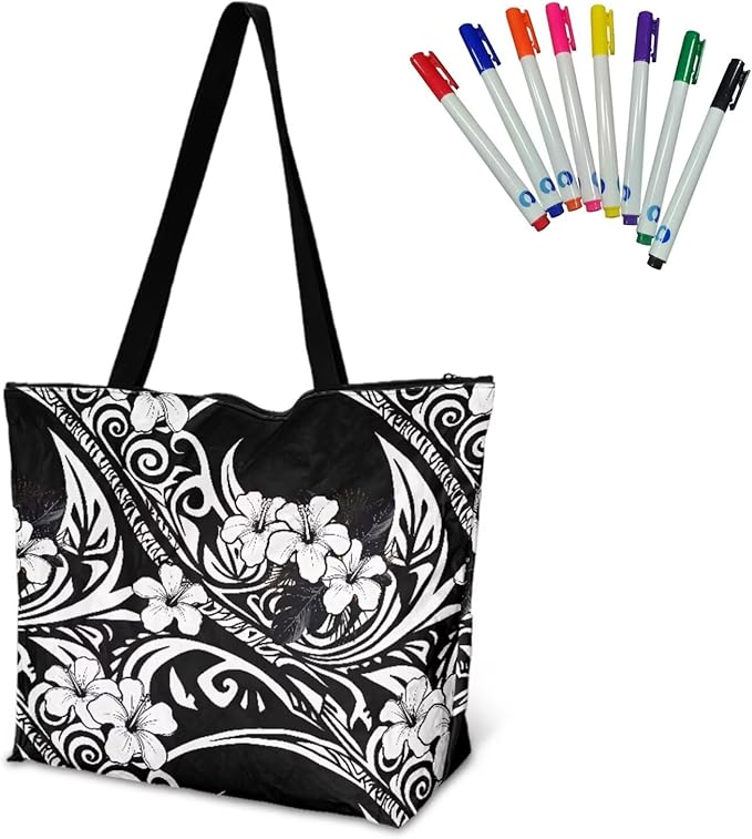 Cartoon Animal Printed DIY Coloring Tote Bag Waterproof Paper Handbags for Women Large Travel Shoulder Bags Purses