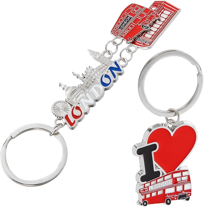 Juvale 6 Pack Keychain Souvenir Gifts, Souvenir Gift, Key Rings