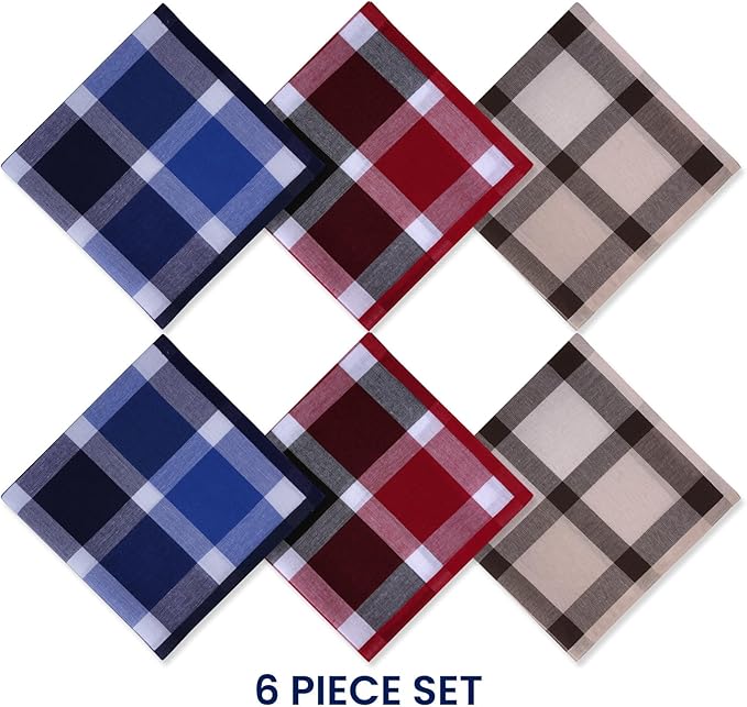 Selected Hanky 100% Cotton Handkerchiefs for Men