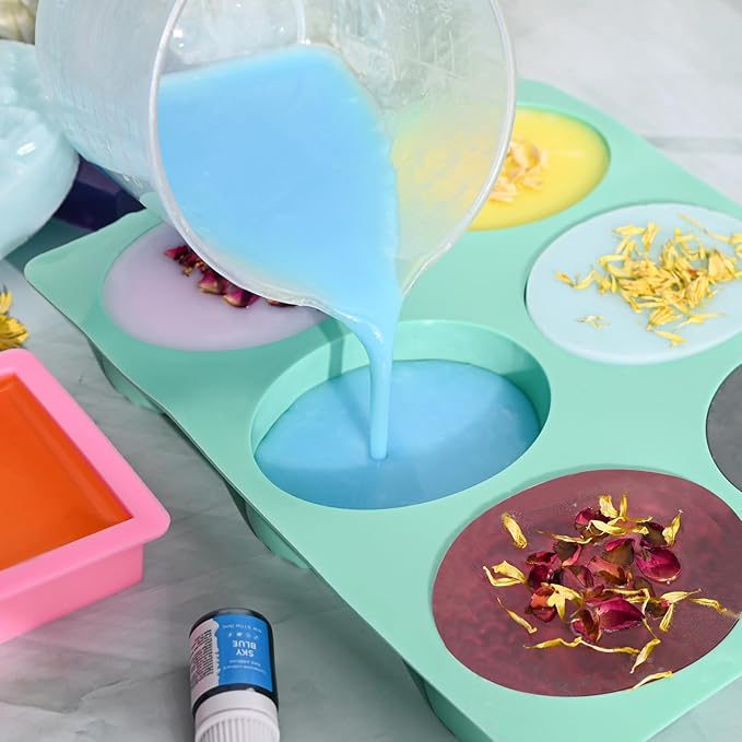 Jcoos Soap Making Kit, DIY Soap Making Kit for Adults, Kids - Shea Butter Glycerin Melt and Pour Base, Molds, Dye, Fragrances, Dried Flowers, DIY Craft for Kids Beginners Girls, Gift Boxes for Women