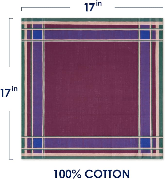 Selected Hanky 100% Cotton Handkerchiefs for Men