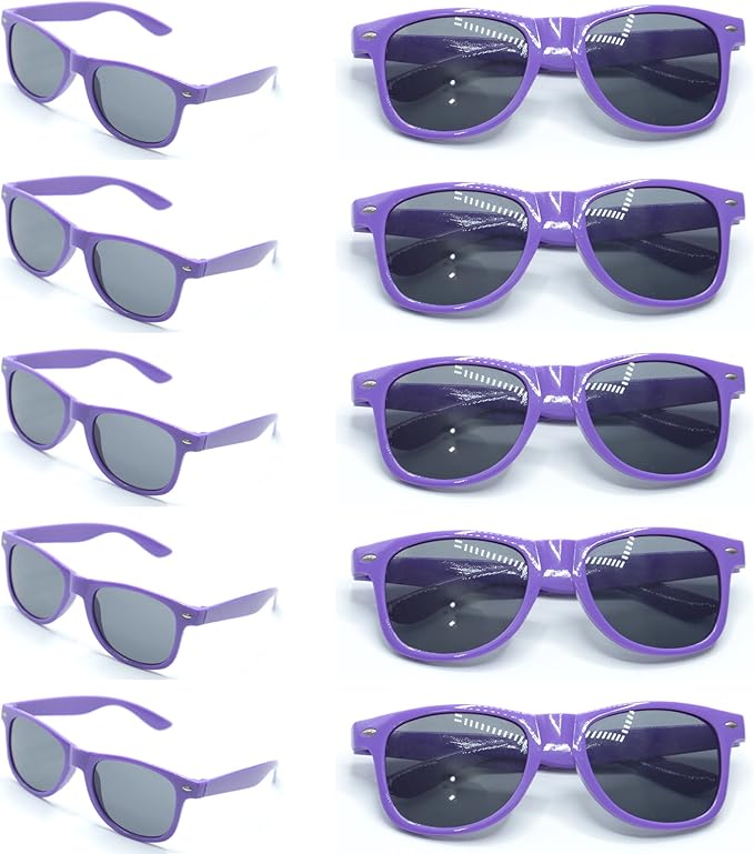20pc Personalized Wedding Sunglasses Bulk for Guests Party Favors,Custom Personalized Logo Sunglasses Womens Men,Wedding Bridesmaid Sunglasses Gifts,Bachelor Party Favors Set （Purple）