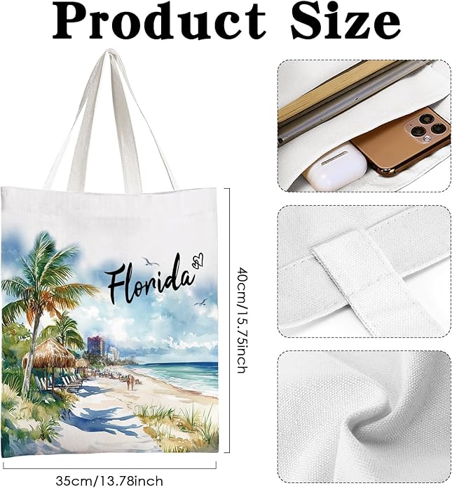 Canvas Tote Bag Gift - Funny Reusable Cloth Bags Vintage Totes Gifts for Women Shopping Grocery Lover Books Reader