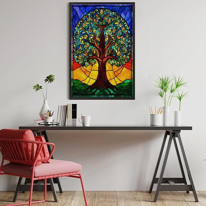 Jigsaw Puzzles for Adults 1000 Piece - Colorful Tree Themed Wooden Puzzles，Funny Puzzles，Stress Relief Games，Puzzle Games Challenge Puzzles，Educational Games